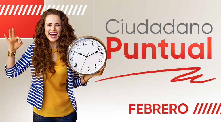 ¡El mes de febrero trae nuevos Ciudadanos Puntuales!
